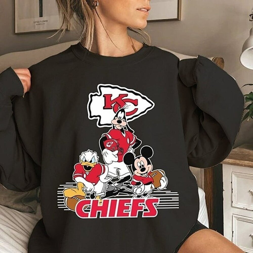 NFL Champions Kansas City Chiefs Sweatshirt Retro Football Crewneck